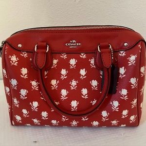 COACH MINI BENNETT SATCHEL IN BADLANDS FLORAL PRINT COATED CANVAS